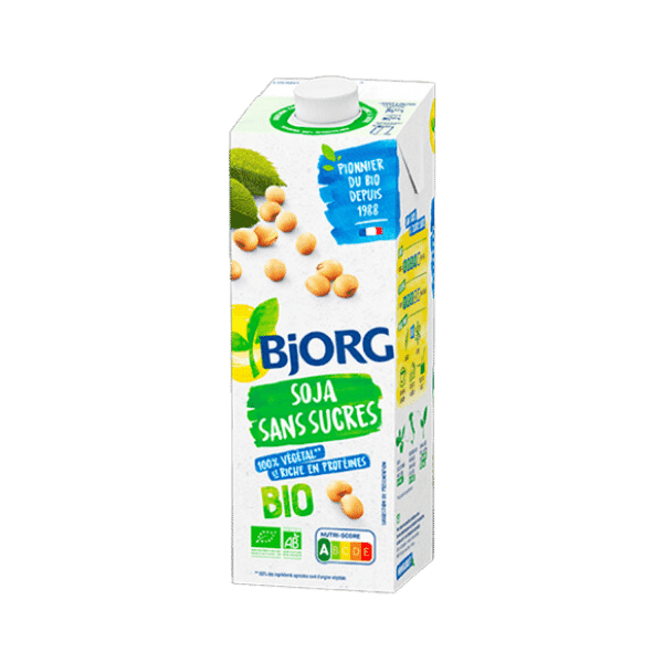 Bjorg - Boisson soja sans sucre ajouté - 1L