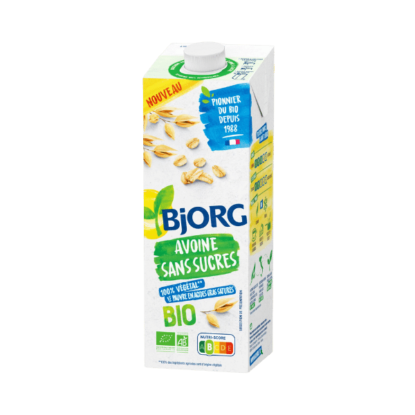 Bjorg - Boisson végétale sans sucre à l'avoine bio - 1L