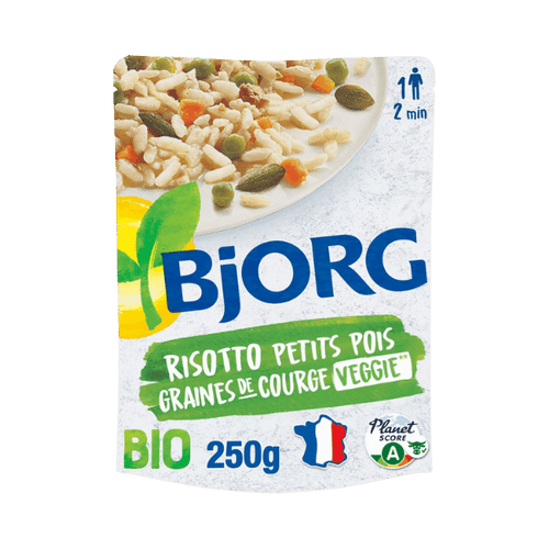 Bjorg - CADEAU Risotto aux petits pois et graines de courges bio - 250g