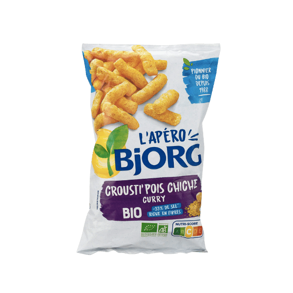 Bjorg - Crousti pois chiche et curry bio - 75g