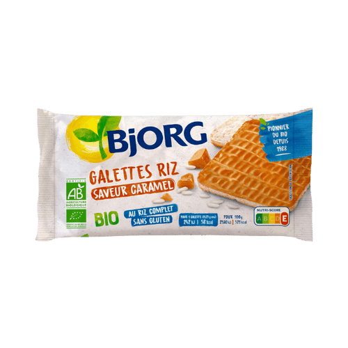 Bjorg - Galettes de riz saveur caramel bio - 90g
