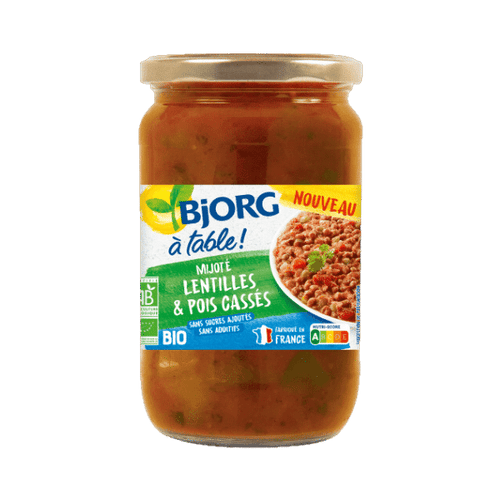 Bjorg - Mijoté de lentilles pois cassés - 630g