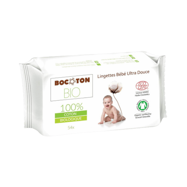 Bocoton - Lingette bébé bio 100% coton - x54