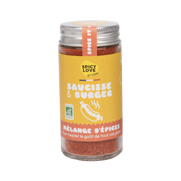 Mélange d'épices pour saucisses et burgers bio - 42g - Spicy love