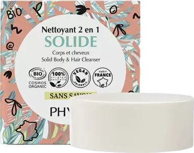 Nettoyant solide 2-en-1 corps et cheveux bio - 109ml