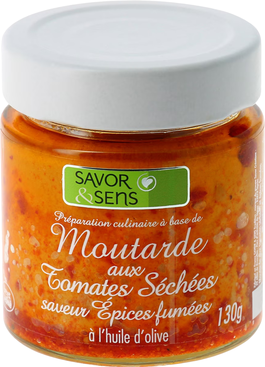 Moutarde aux tomates séchées saveur épices fumées - 190g