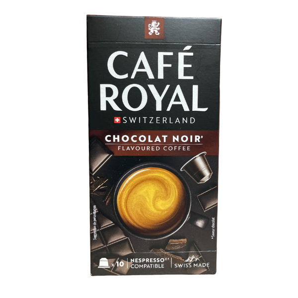 Café Royal - Café chocolat noir intensité 4 - 10 capsules compatibles Nespresso - 7617014202684
