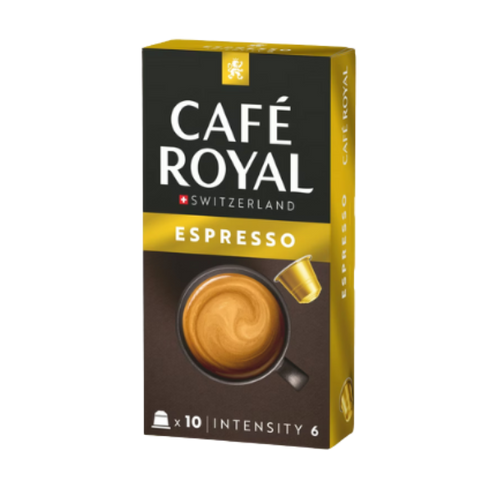 Café Royal - Café espresso intensité 6 - 10 capsules compatibles Nespresso - 7617014189480