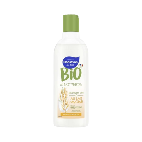 Gel douche lait d'avoine pour peaux sensibles bio - 300ml