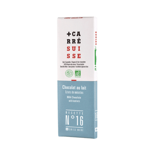 Carré Suisse - Mini tablette de chocolat au lait bio - 40g