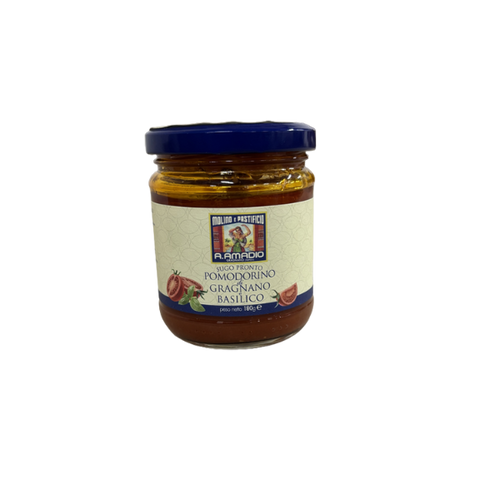 Sauce tomates cerise de Gragnano et basilic - 180g