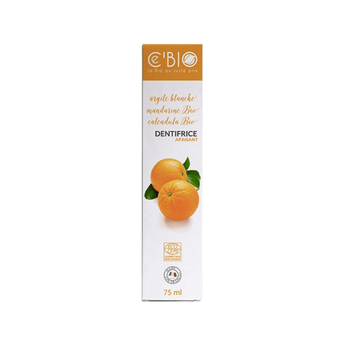 Ce'Bio - Dentifrice à l'argile blanche et à la mandarine bio - 75ml