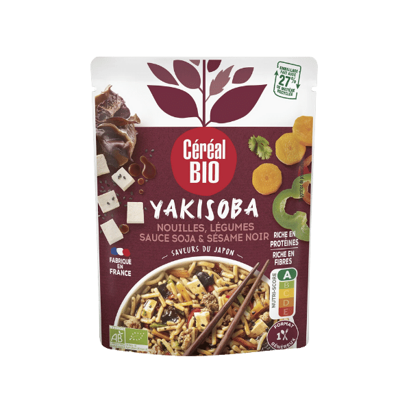 Céréal Bio - Yakisoba légumes et sésame noir bio - 220g