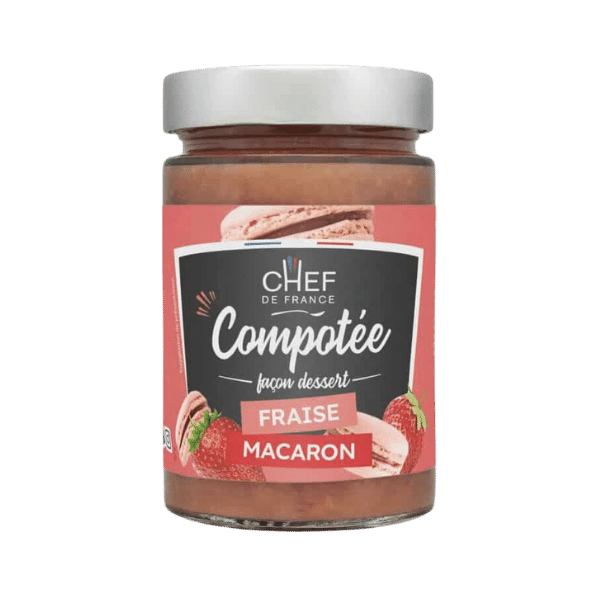 Chef de France - Compotée de fraises façon macaron - 315g