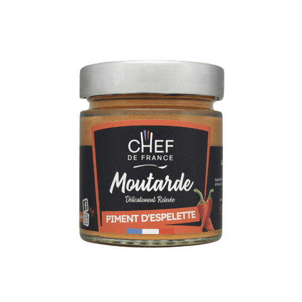 Chef de France - Moutarde au piment d'Espelette - 190g