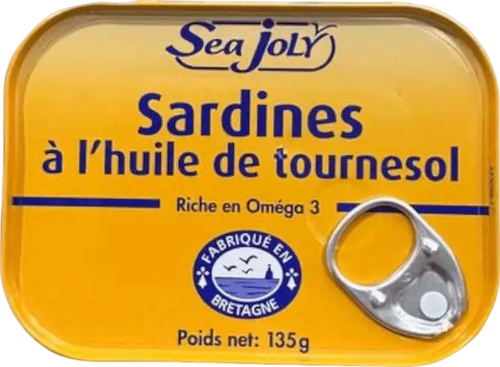 Sardines à l'huile de tournesol - 135g