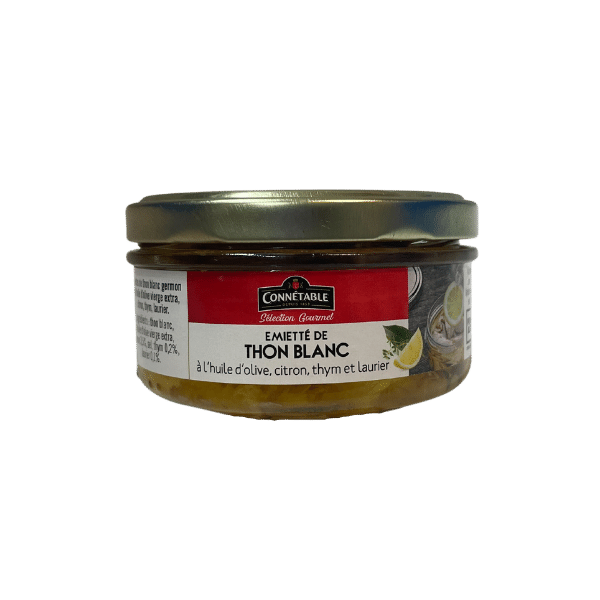 Connétable - Émietté de thon blanc huile d’olive, citron, thym et laurier - 130g