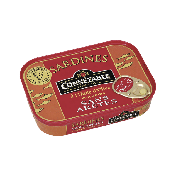 Connétable - Sardines à l'huile d'olive sans arêtes - 115g