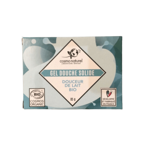 Cosmo Naturel - Gel douche solide douceur au lait bio - 85g