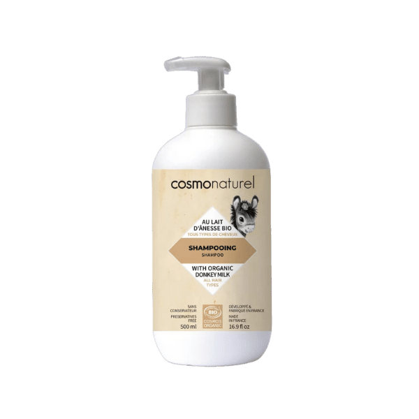 Cosmo Naturel - Shampooing au lait d'ânesse bio - 500ml