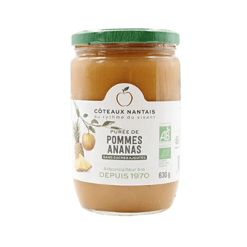 Côteaux Nantais - Purée de pommes et ananas bio - 630g