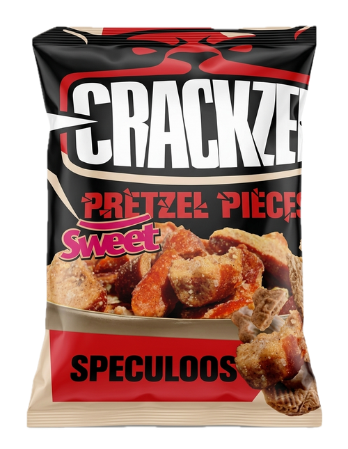 Crackzel - Pretzel pièces saveur speculoos - 85g - 8681042335569