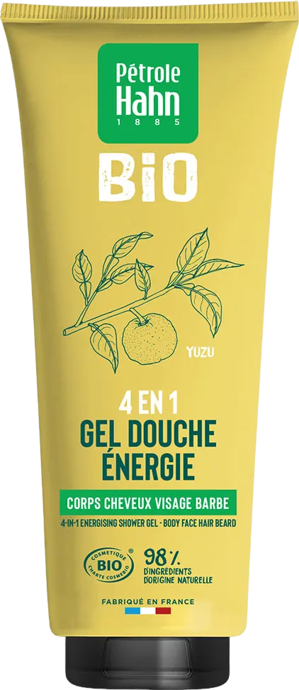 Gel douche énergie yuzu 4 en 1 bio - 250ml