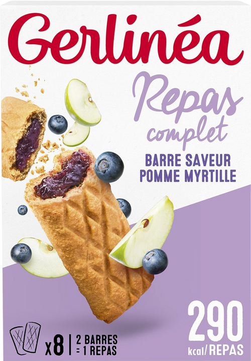 Barres fourrées pomme myrtille - 360g