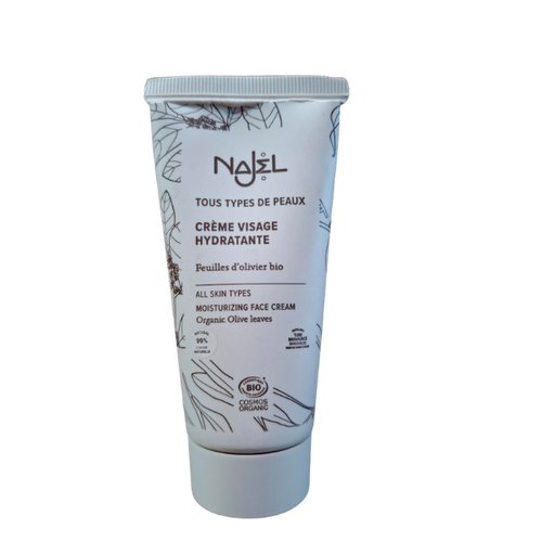 Crème hydratante visage tous types de peaux bio - 50ml