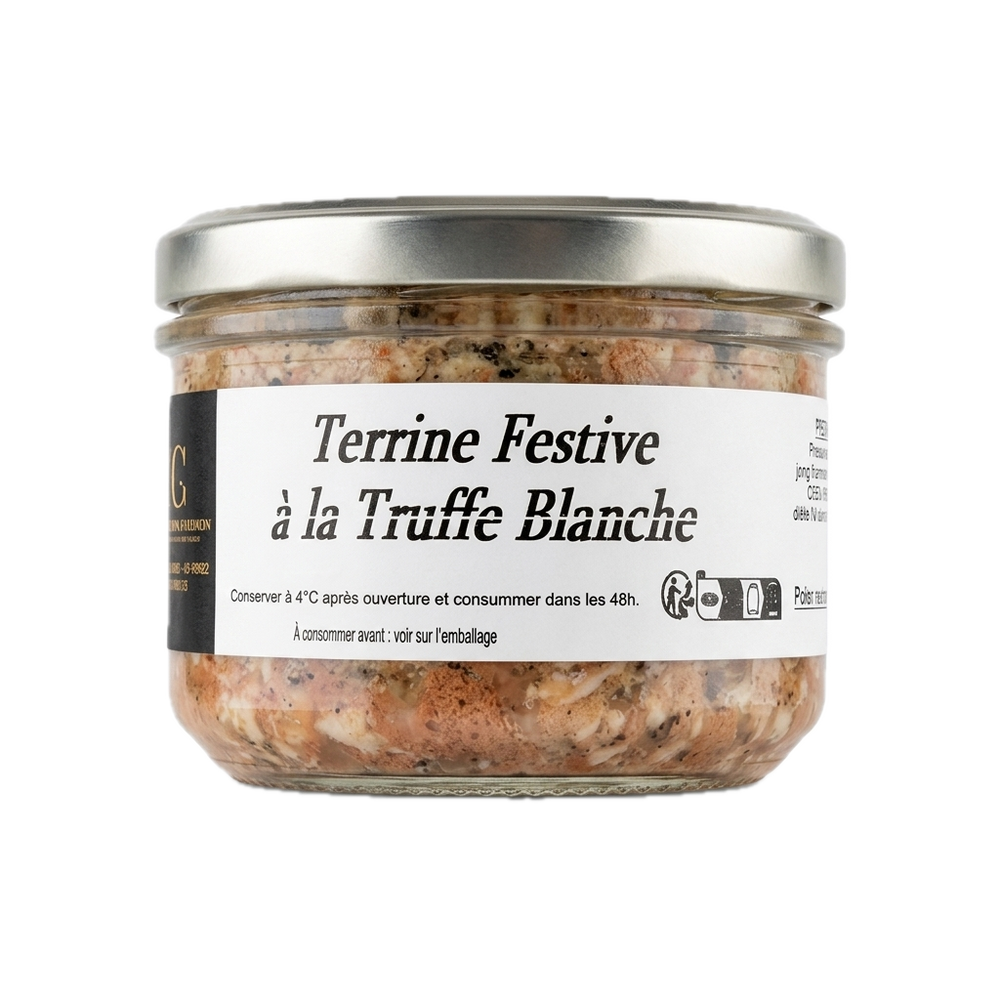 Terrine festive à la truffe blanche - 180g