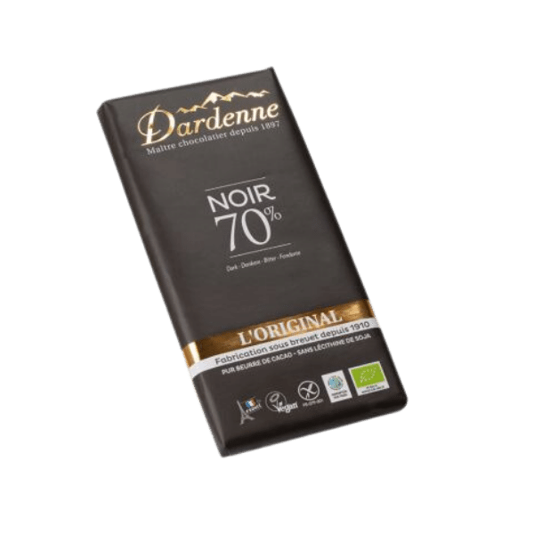 Dardenne - Chocolat noir 70% cacao bio - 180g