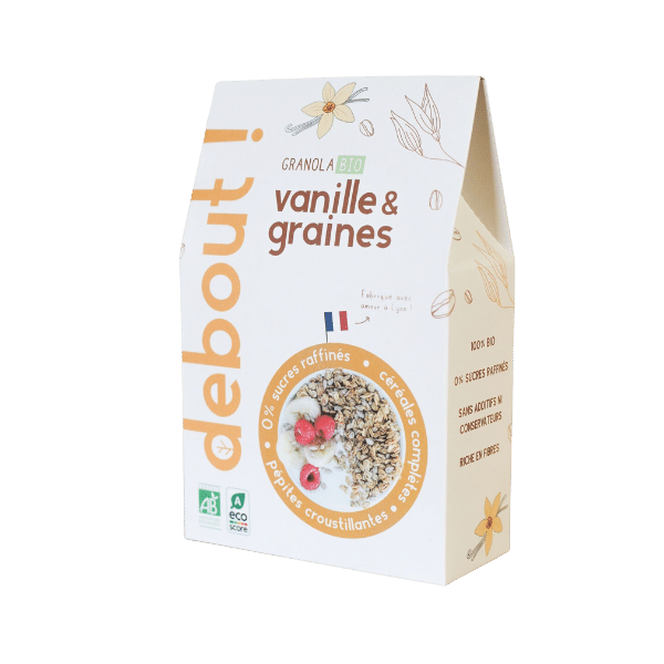 Debout ! - Granola à la vanille et aux graines bio - 300g