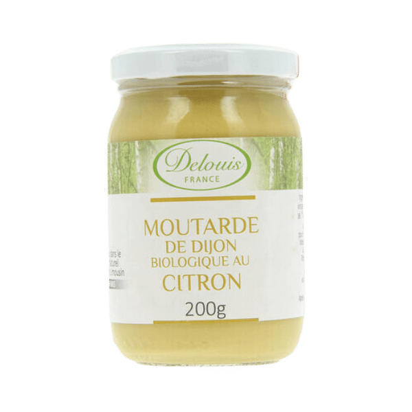 Delouis - Moutarde au citron bio - 200g