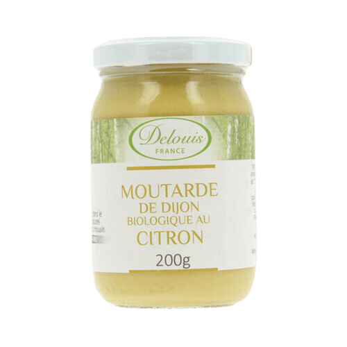 Delouis - Moutarde au citron bio - 200g