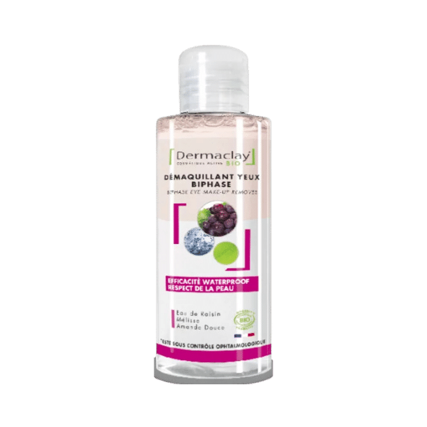 Dermaclay - Démaquillant bi-phase pour les yeux bio - 150ml