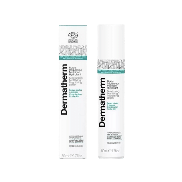 Dermatherm - Fluide régulateur matifiant et hydratant bio - 50ml