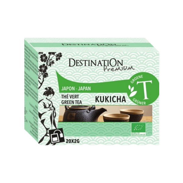 Destination - Thé vert Kukicha bio - 20 infusettes