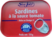 Sardines à la sauce tomate – 135 g