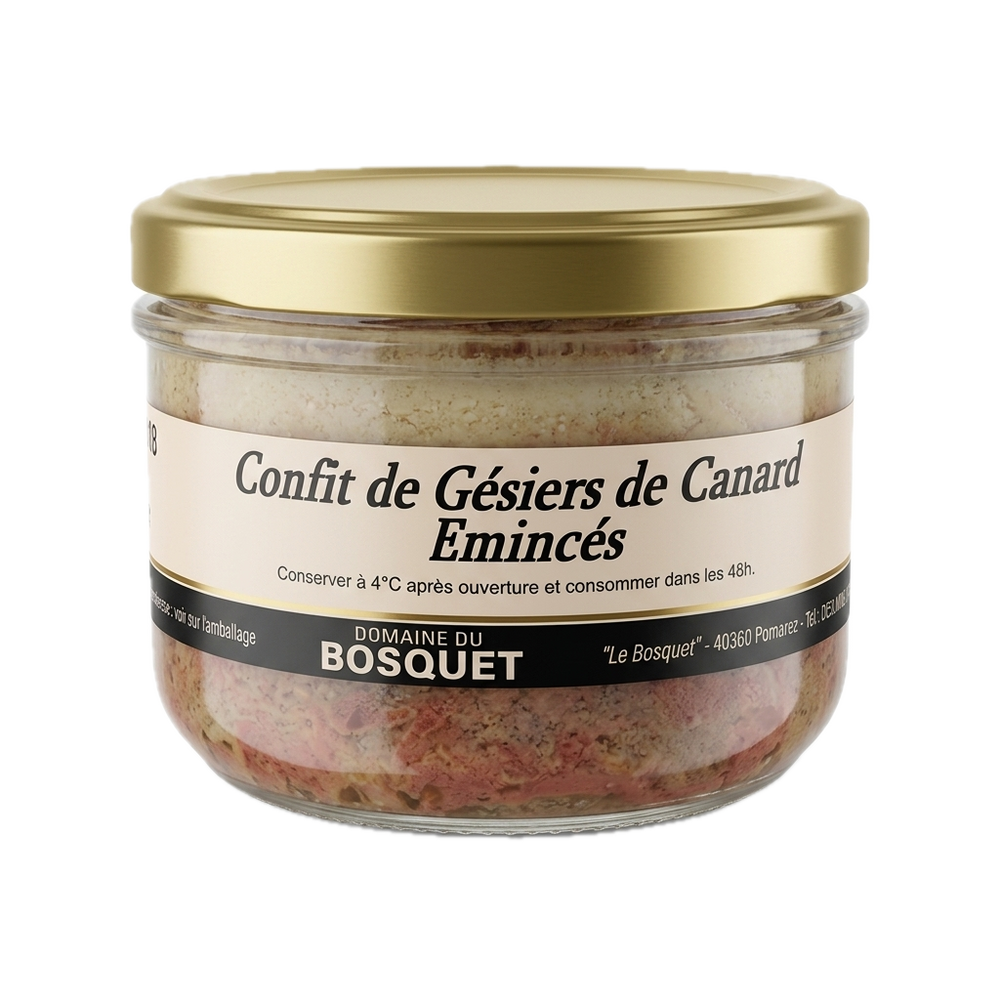 Domaine du Bosquet - Confit de gésiers de canard émincés - 190g - 3700744300455