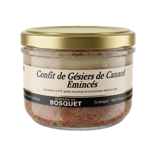 Domaine du Bosquet - Confit de gésiers de canard émincés - 190g - 3700744300455