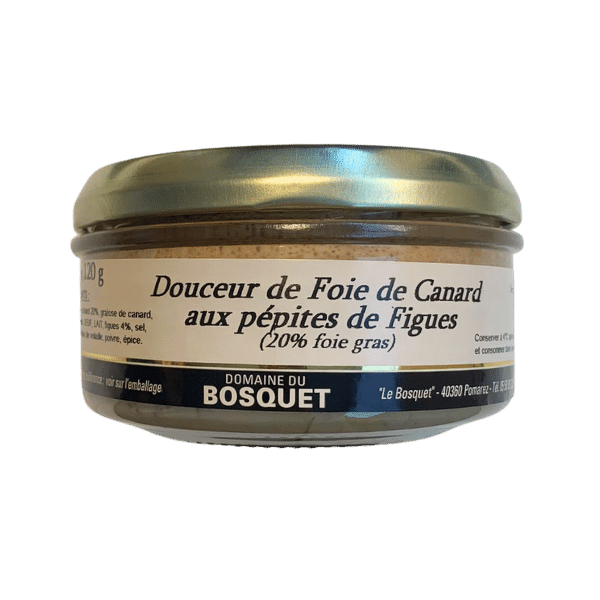 Domaine du Bosquet - Douceur de foie de canard aux pépites de figues - 120g
