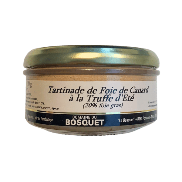 Domaine du Bosquet - Tartinade de foie de canard à la truffe d'été - 120g