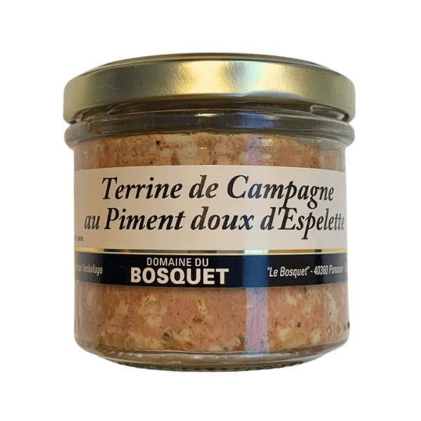 Domaine du Bosquet - Terrine de campagne au piment doux d'Espelette - 90g