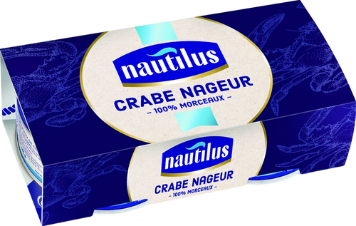 Lot de 2 crabe 100% morceaux - 210g