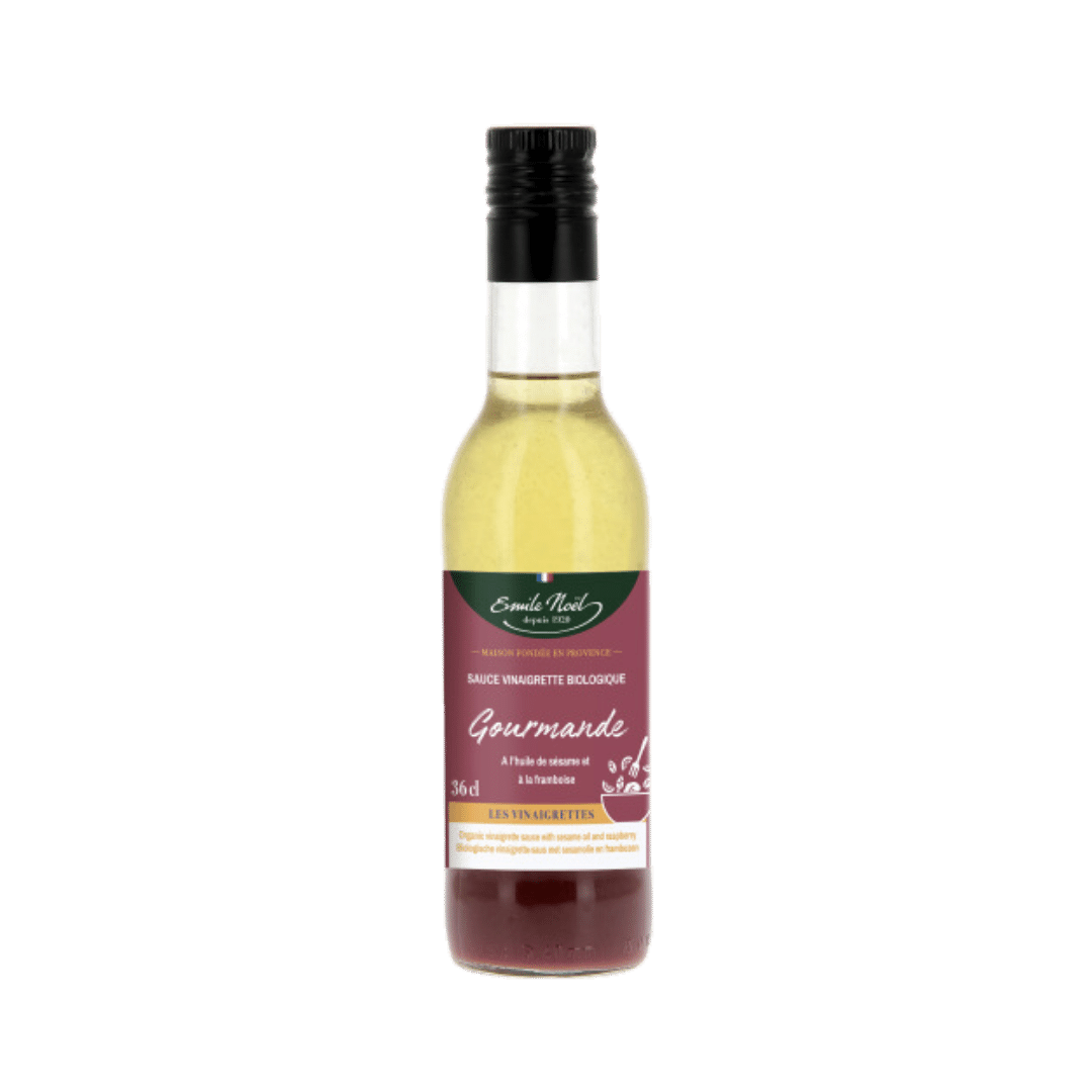 Vinaigrette à l'huile de sésame et à la framboise bio - 36cl - Émile Noël
