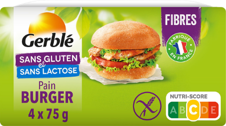 Pain burger sans gluten - 4x75g