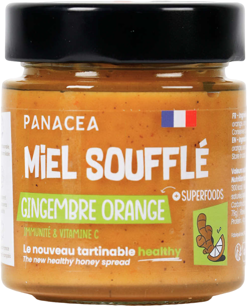 Miel soufflé gingembre orange - 180g