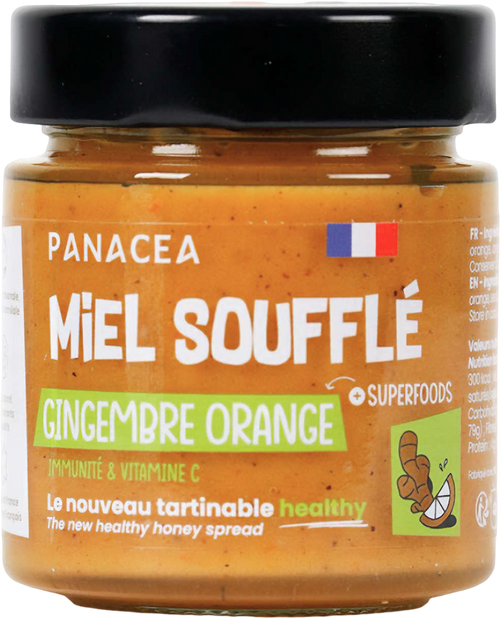 Miel soufflé gingembre orange - 180g
