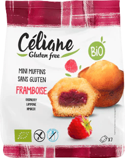Mini muffins framboise bio - x7