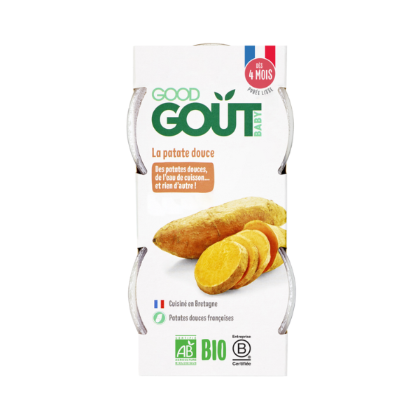 Purée de patates douces bio - 2x120g